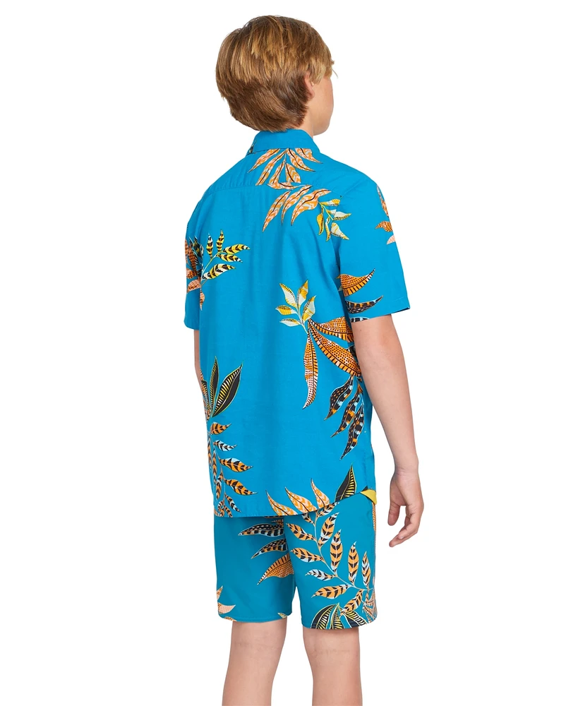 Volcom Big Boys Lido Printed Mod Swim Trunks