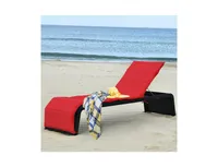 Inolait Adjustable Patio Rattan Lounge Chair with Cushioned