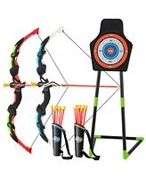 Youth Archery Bow Set with Led Light Up Bow and 20 Suction Cup Arrows for Kids