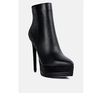 London Rag Encanto High Heeled Ankle Boots