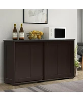 Modern Practical Wooden Kitchen Lockers with Large Storage Space