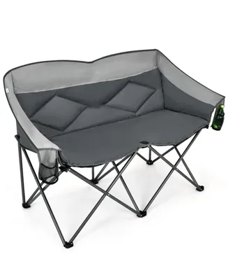 Sugift Folding Camping Chair with Bags and Padded Backrest