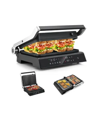 3 in 1 Indoor Electric Panini Press Grill with Led Display
