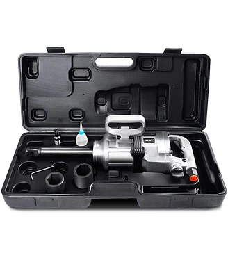 Heavy Duty 1 Inch Air Impact Wrench Gun with Case