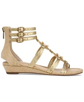 Sam Edelman Danica Beaded Demi-Wedge Gladiator Sandals