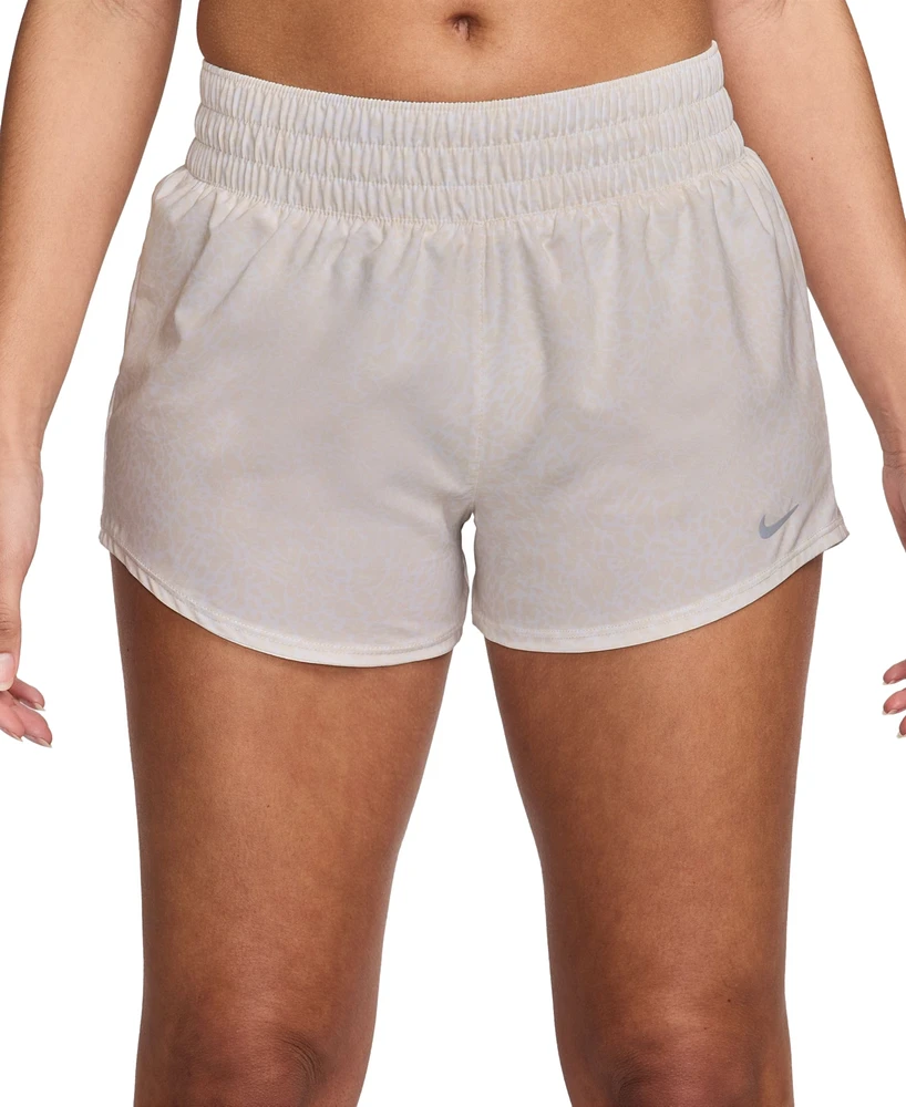 Nike Women's One Dri-fit Mid-Rise 3" Brief-Lined Shorts