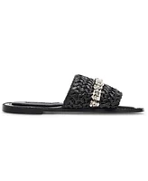 Jessica Rich x Steve Madden Starlight Raffia Slide Sandals