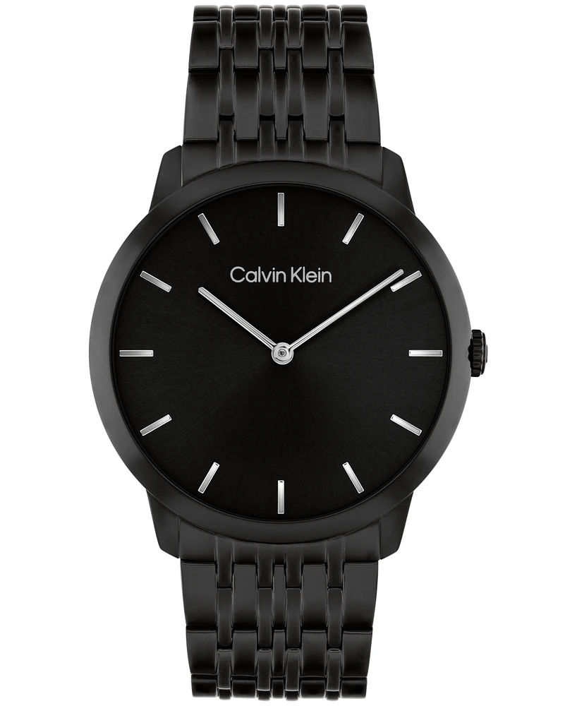 Calvin Klein Men's Intrigue Black Stainless Steel Bracelet Watch 40mm