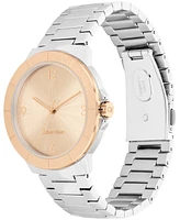 Calvin Klein Women's Vivacious Two-Tone Stainless Steel Bracelet Watch 36mm