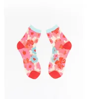 Sock Candy Women's Ribbon Roses Sheer Sock