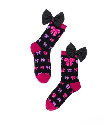 Sock Candy Women's Big Bow Energy Ruffle Sock