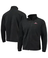 Men's Columbia Black Georgia Bulldogs Flanker Iii Fleece Team Full-Zip Jacket