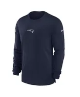 Men's Nike Navy New England Patriots 2023 Sideline Performance Long Sleeve T-shirt