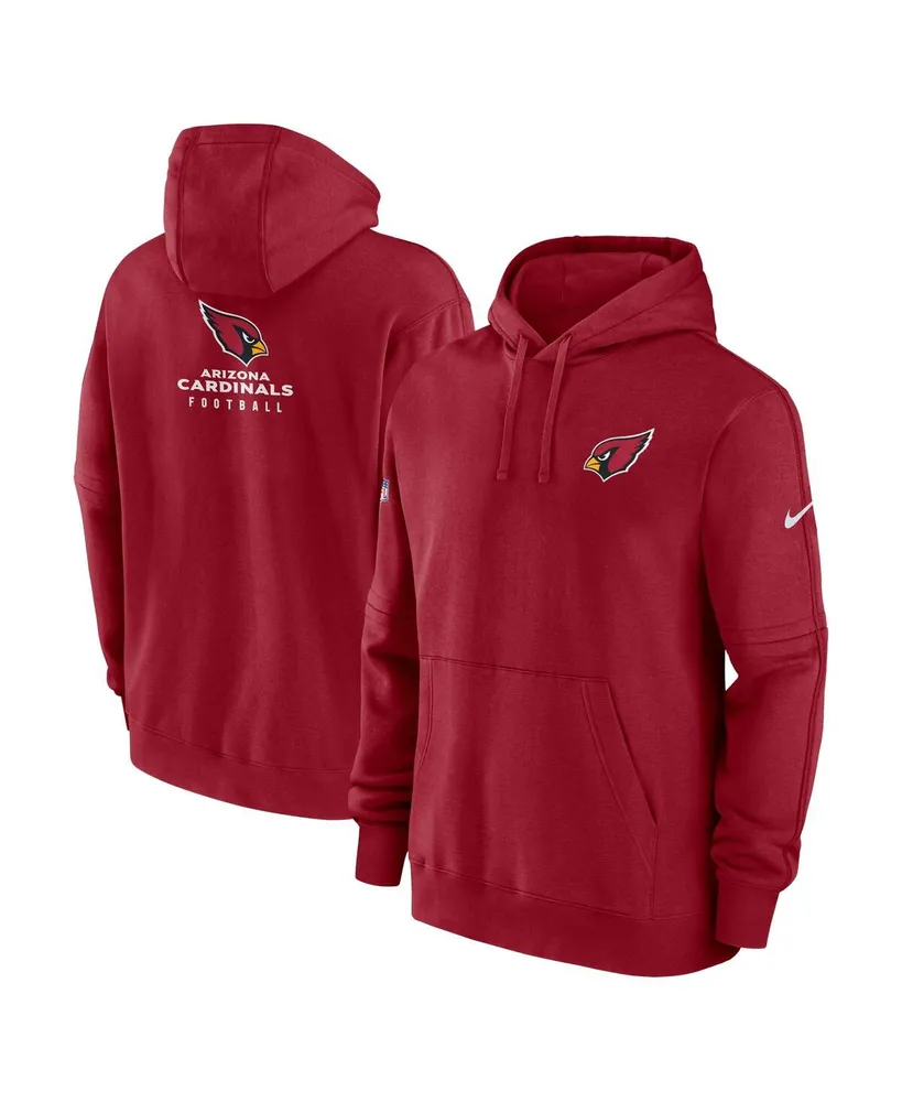 Men's Nike Cardinal Arizona Cardinals Sideline Club Fleece Pullover Hoodie