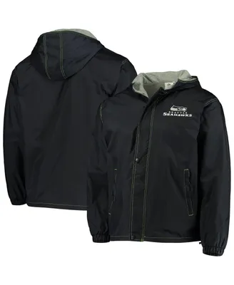 Men's Dunbrooke Navy Seattle Seahawks Logo Legacy Stadium Full-Zip Jacket