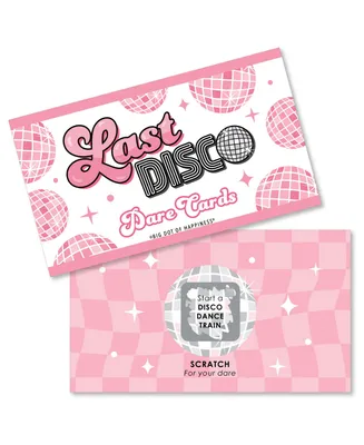 Last Disco - Bachelorette Party Game Scratch Off Dare Cards - 22 Count - Assorted Pre