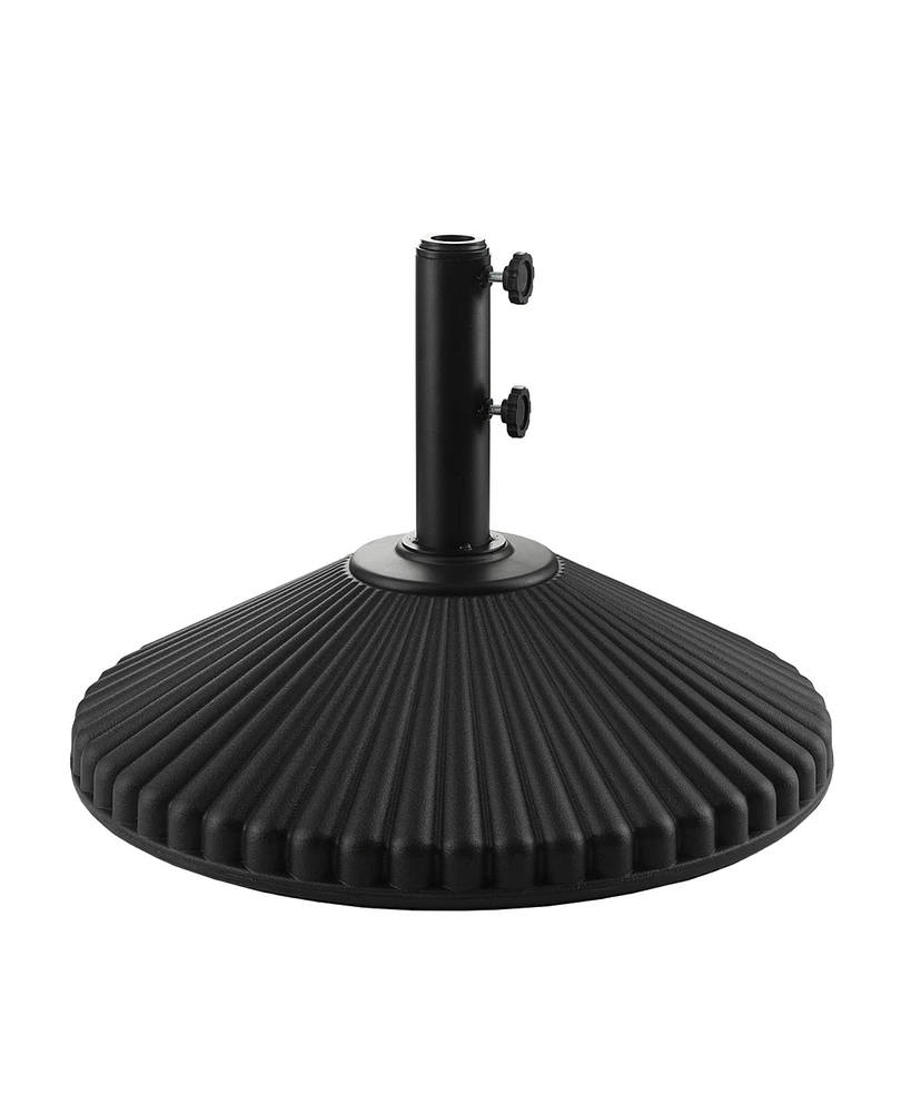 Mondawe 23" inch Fillable Heavy-Duty Round Plastic Umbrella Base Stand