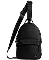 Coach Men's Pebble Leather Charter Pack Bag