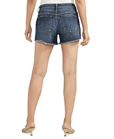 Silver Jeans Co. Boyfriend Luxe Stretch Mid Rise Denim Shorts