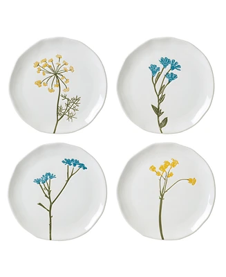 Lenox Wildflowers 4 Piece Tidbit Plates, Service for 4