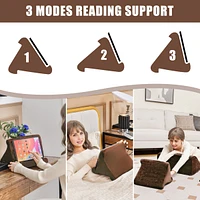 Inolait Bed Wedge Pillow with Tablet Pillow Stand and Side Pockets