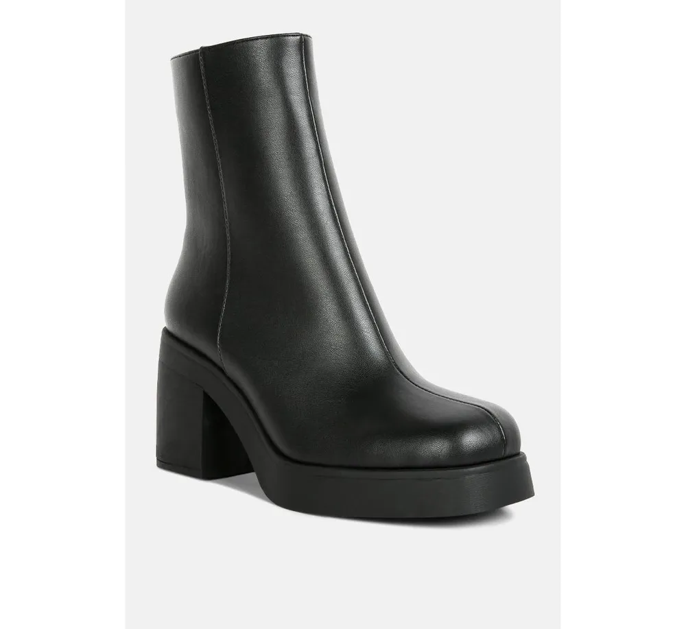 Womens sins platform bootie