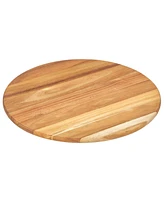 mDesign Acacia Wood Lazy Susan 18" Turntable Spinner, Pantry Organizing, Natural