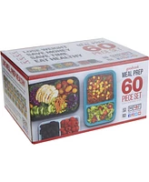 Good Cook Meal Prep 60-Piece Container Set, Biphenyl A Free