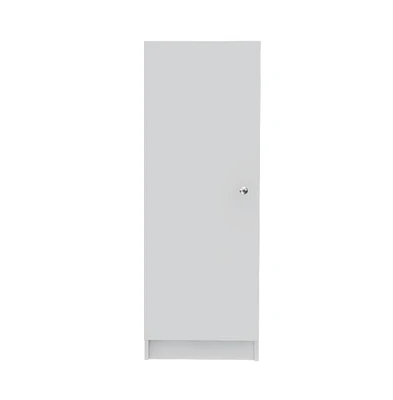 Depot E-shop Uluru Kitchen Pantry, Single Door Cabinet, Four Interior Shelves