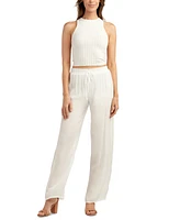 Bcx Juniors' Mid-Rise Pull-On Wide-Leg Pants