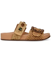 Sam Edelman Women's Regan Embellished Woven Footbed Sandals