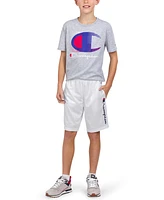 Champion Big Boys Logo Mesh 8" Active Shorts