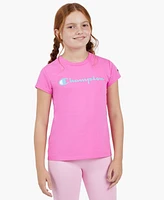 Champion Big Girls Classic Script Logo T-shirt