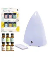 Pursonic Ultimate Aromatherapy Experience: Essential Oil Diffuser & 6-Pack Aromatherapy Oils with Remote Control