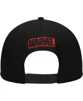 Men's Black Iron Man Marvel 60th Anniversary Snapback Hat