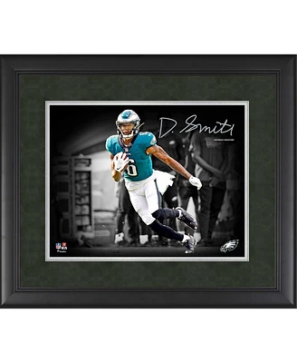 DeVonta Smith Philadelphia Eagles Facsimile Signature Framed 11" x 14" Spotlight Photograph