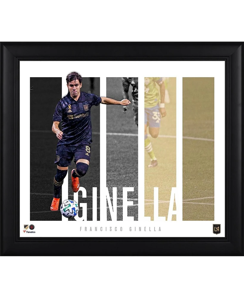 Francisco Ginella Lafc Framed 15" x 17" Player Panel Collage