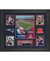 New England Patriots 2018 Afc Champions Framed 20" x 24" Collage