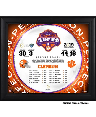 Clemson Tigers College Football Playoff 2018 National Champions Framed 15" x 17" Collage