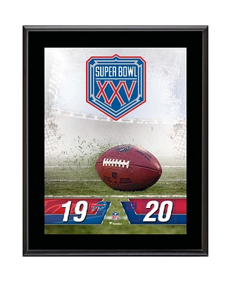 New York Giants vs. Buffalo Bills Super Bowl Xxv 10.5" x 13" Sublimated Plaque