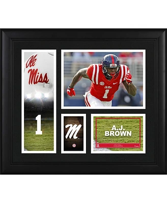 Aj Brown Ole Miss Rebels Framed 15" x 17" Player Collage