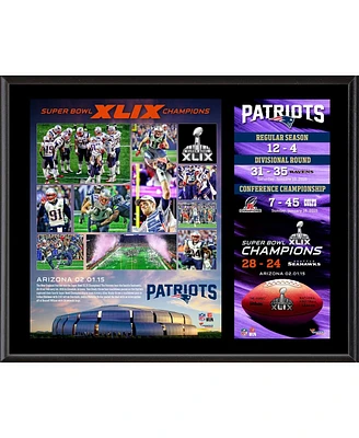 New England Patriots 12" x 15" Super Bowl Xlix Champions Sublimated Plaque