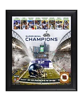 Seattle Seahawks Framed 15" x 17" 12s Super Bowl Xlviii Champions Collage with Game-Used Ball