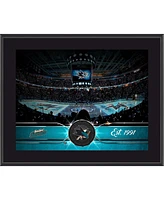 San Jose Sharks 10.5" x 13" Sublimated Team Plaque