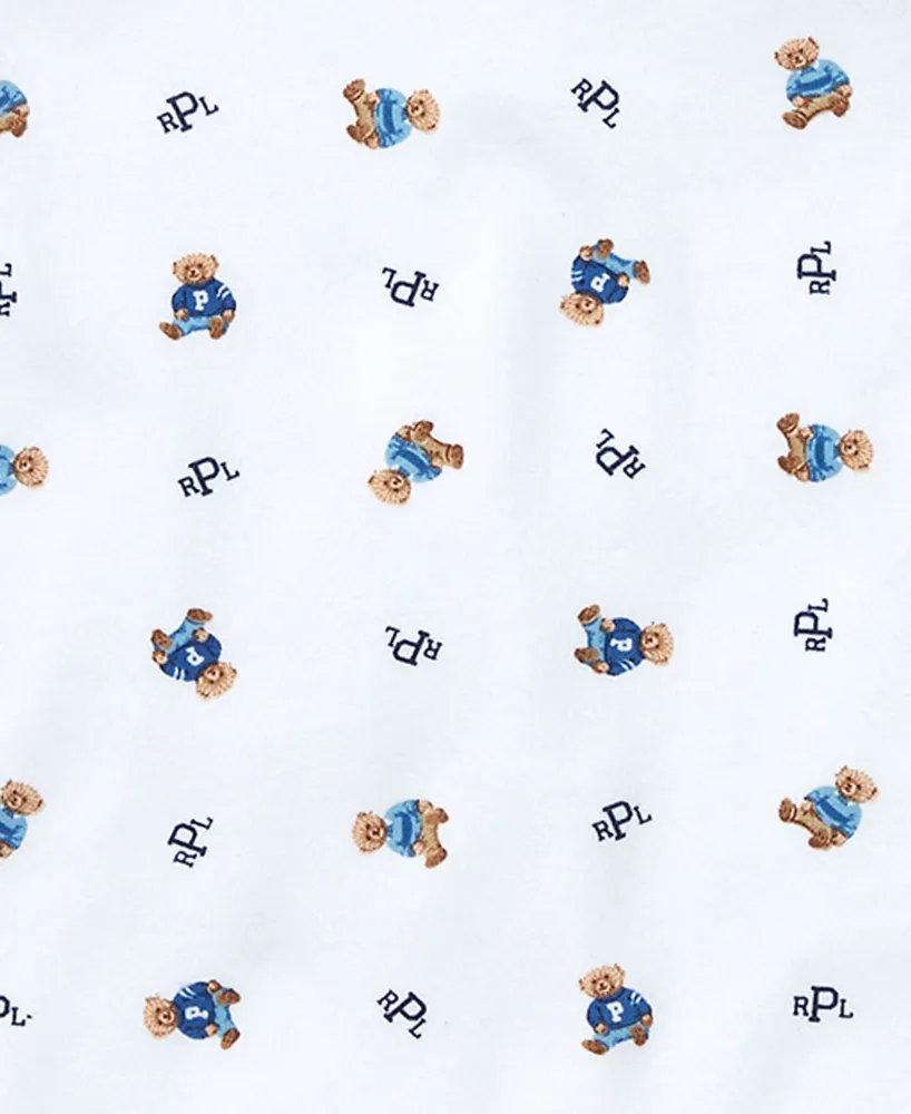 Polo Ralph Lauren Baby Boys Reversible Bear Cotton Blanket