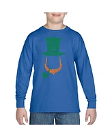 Boy's Word Art Long Sleeve - Leprechaun