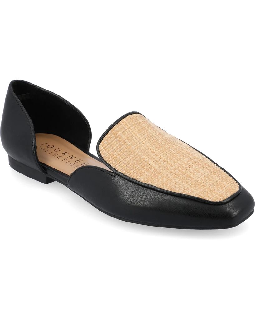 Journee Collection Women's Kennza Cut Out Slip On Loafers