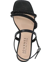 Journee Collection Women's Lornnah Beaded Strap Heeled Sandals