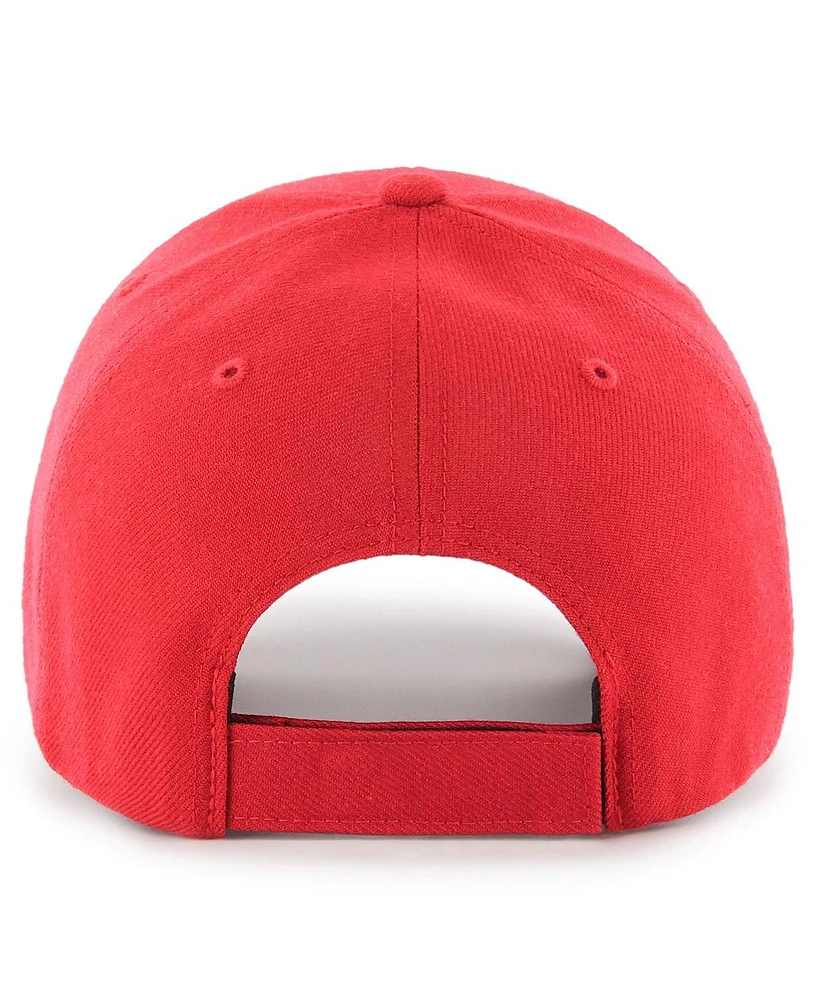 Men's '47 Brand Scarlet San Francisco 49ers 2023 Nfc Champions Mvp Adjustable Hat