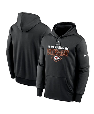 Men's Nike Black Kansas City Chiefs Super Bowl Lviii Lockup Pullover Hoodie